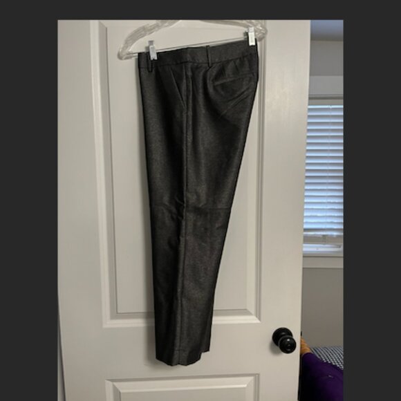 J Crew Factory Metallic Cropped Pant - Picture 1 of 3